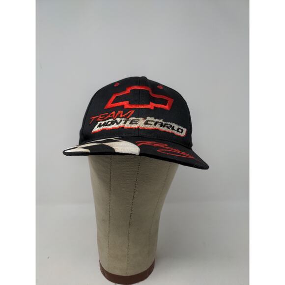 Race Day Chevy Team Monte Carlo Racing Hat Snapback OSFM Black Embroidered Logo - Picture 2 of 10